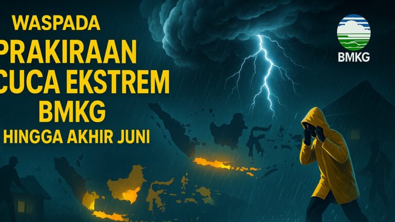 Waspadai Prakiraan Cuaca Ekstrem BMKG hingga Akhir Juni