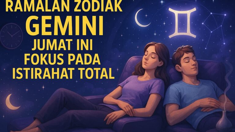 Ramalan Zodiak Gemini Jumat Ini Fokus pada Istirahat Total