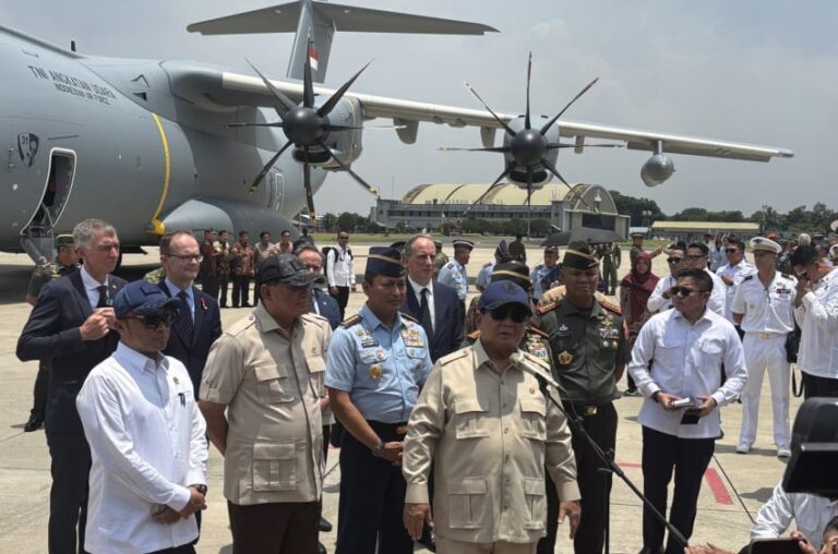 Prabowo Siapkan Airbus A400M untuk Misi Kemanusiaan di Gaza